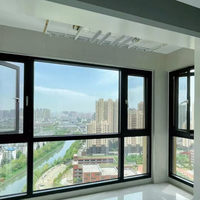 Bande d'étanchéité hautement élastique en alliage d'aluminium pour fenêtres à battants horizontaux modernes, sans fuite d'air, pour maison résidentielle quatre saisons
