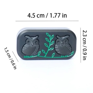 Bouton coulissant en alliage en forme de hibou personnalisé, anti-stress, jouet de bureau en métal EDC pour adultes, enfants, garçons, filles, cadeaux - Product Image 6