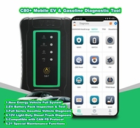 Escáner de Diagnóstico Automotriz Móvil JBT C80+, Prueba de Batería EV, Diagnóstico de Gasolina y Diésel de 12V, CAN FD, 21 Funciones de Reparación y Reinicio