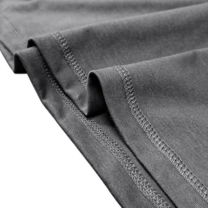 Hommes été couleur assortie élastique 60% coton 35% polyester 5% Spandex sport manches courtes boutonné T-Shirt - Product Image 2