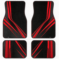 Tapis de sol automobiles – Vente en gros usine – Lot de 4 tapis universels pour voiture – Tapis épais antidérapants à motif géométrique – Convient aux berlines et aux SUV