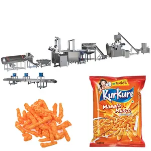 Kualitas Tinggi Otomatis Penuh Kurkures Cheetos Nik Naks Keripik Jagung Makanan Ringan Membuat Mesin dari Phenix Mesin