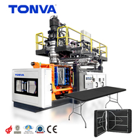 Machine de moulage par soufflage pour la fabrication de tables pliantes rectangulaires en plastique pour l'extérieur
