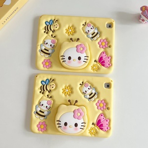 Dễ thương Kitty Bee <span class=keywords><strong>iPad</strong></span> 10 máy tính bảng Silicone Trường hợp với mở rộng đứng mini 6 chống thả áp dụng - Product Image 5