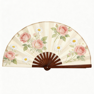 Abanicos Plegables UV Personalizados con Impresión Reactiva al por Mayor para Mujeres, para Fiestas y Festivales Rave, Decoraciones Hechas de Bambú - Product Image 4