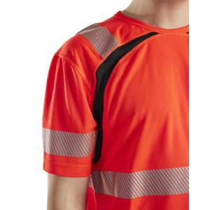 BLAKLADER-T-shirt 339710135599XXXL haute visibilité protégé contre les UV Rouge/Noir-EAN 7330509655399 HI-VIS WORKWEAR - Product Image 4