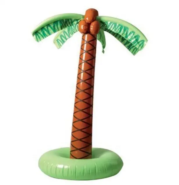 Inflatable Palm Trees Jumbo Coconut Trees Pool Toys for Adults & Kids Hawaiian Luau Party Decorations