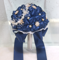 Bouquet de Mariage Artificiel en Soie Vcare pour la Mariée et les Demoiselles d'Honneur, Forme Boule Faite à la Main, Longue Durée, Prix de Gros, Boîte Incluse