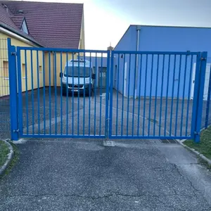 Mrt tubo de portão de metal ajustável, aço de ferro forjado, dobradiça quadrada, tubo de balanço manual