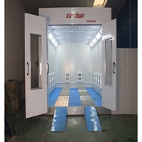 Cabine de peinture automobile professionnelle de qualité supérieure 7,5 kW avec système d'extraction, isolation EPS 75 mm, homologuée pour centre de finition et de réparation automobile