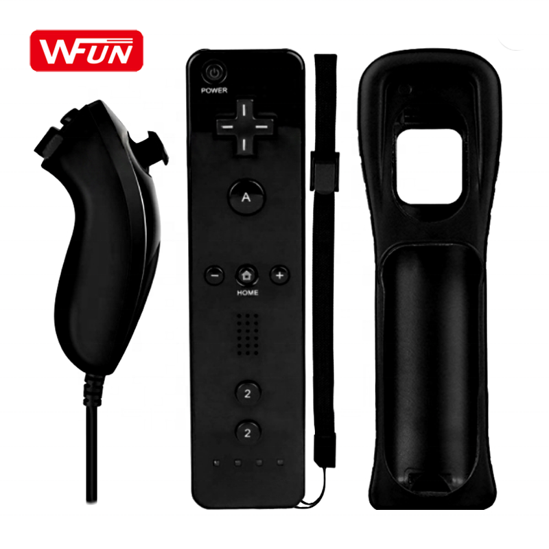 Wii用リモコンコントローラー Motion Plus & Nunchuck 赤/黒/青/灰色