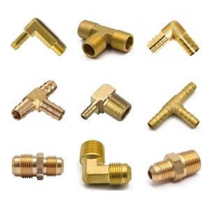 Conector de Latón en Ángulo Recto de 90 Grados con Espiga para Manguera de 3/8 x 3/8, Unión Hexagonal, con Arandela Plana y Junta, para Agua/Combustible - Product Image 3