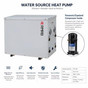 Pompe à chaleur eau-eau haute efficacité et pompe à chaleur géothermique pour eau chaude sanitaire et CVC - Product Image 1