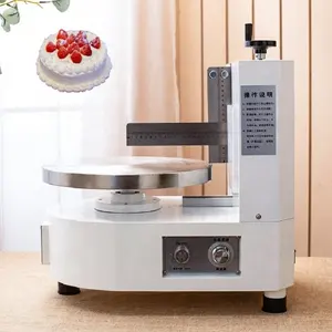 Automatic Cake Cream Smoothing Coating Decorating Plastering Machine Cake Icing Machine