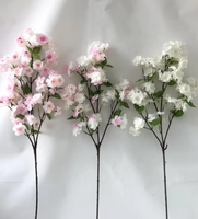 Bunga Sakura Artifisial Desain Baru 7 Tangkai Dekorasi Pernikahan
