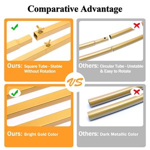 6.6x5 FT <b>Gold</b> Metal Lightweight Balloon Flower Arch Stand Birthday Party Supplies Photo Booth Background Wedding <b>Backdrop</b> Stand - Product Image 4