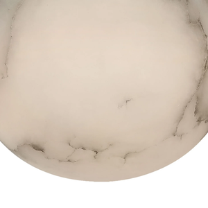 Factory Direct Alabaster Flush Mount Brass LED Wall <b>Sconce</b> for Bedroom Bathroom Hallway 110V USA Standard - Product Image 6