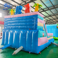 Château gonflable à thème cochon pour enfants, château gonflable extérieur, aire de jeux gonflable carrée, équipement d'amusement, fabricant