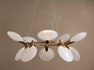 RHOEM Luxury Designer Oval Chandelier Alabaster <strong>Crystal</strong> Amber Glass Chandelier <strong>Ceiling</strong> <strong>Light</strong> for Living Room Fashion <strong>Light</strong> - Product Image 6