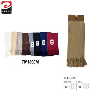 Bufanda De Color Liso 70x180cm Algodon Unisex Adulto - Product Image 3