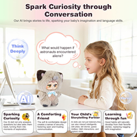 Jouet en peluche interactif intelligent AI, compagnon parlant multilingue, voix commutable, poupée rechargeable, OEM ODM, vente en gros