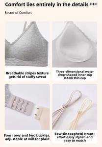 Reggiseno Senza Ferretto <span class=keywords><strong>Six</strong></span> Rabbits per Seno Piccolo, Push-up con Chiusura Laterale, Stile Gotico in Nylon con Fascia Morbida - Product Image 4