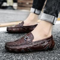 Mocassins Homme Nouvelle Tendance 2025 Chaussures Bateau Haricot Octopus Plates À Enfiler Décontractées Basses Couleur Unie Fabrication Usine