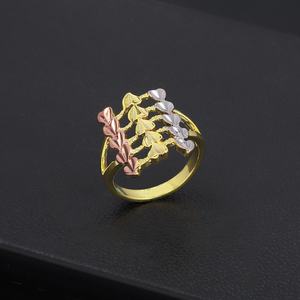 Anillo de Dedo Clásico de 3 Colores para Mujer Jxx, Material de Latón Chapado en Oro Rosa y Plata, Anillo de Boda, Joyería de Moda - Product Image 4