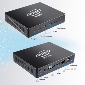 AL1 Intel Z8300 4G 64G MINI PC con puerto VGA <span class=keywords><strong>Linux</strong></span> Wins10 OS Mini Pc Intel Apollo Lake J3455 Tv Box Computadora sin ventilador Mini Pc - Product Image 4