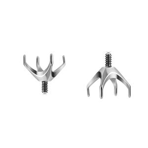 Base de titanio F136 con engaste de cuatro garras y bisel de cuatro puntas, con rosca exterior perforada, para circonita 5A, chapado en oro, para joyería de piercing DIY - Product Image 5