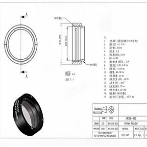 แผ่นเวฟเพลทโพลีเมอร์วอร์เท็กแบบครึ่งคลื่น LBTEK VR128-633 True Zero Order ขนาด 633 นาโนเมตร  ชนิดคริสตัลเหลว LCP BK7 SM1 พร้อมเลนส์ท่อออปติคอล - Product Image 3