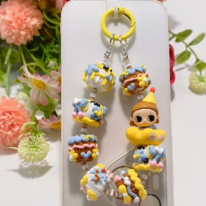 Cordino Creativo Fatto a Mano con 7 Perle '<span class=keywords><strong>Buonanotte</strong></span> Cielo Stellato' Charm Mengli Intrecciato a Mano Lunghezza 14 per Telefono Borsa Luce Notturna - Product Image 3