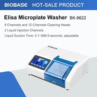 Machine d'analyse clinique ELISA fiable BIOBASE, laveur de microplaques ELISA entièrement automatisé pour usage clinique et en laboratoire