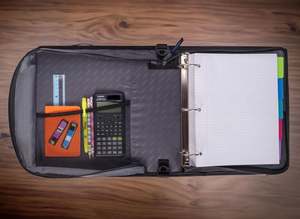 Carpeta con Cierre BSCI de Muestra Gratuita, Carpeta con Cierre de 500 Hojas para la Escuela, con Capacidad para Laptop de 15 Pulgadas - Product Image 2