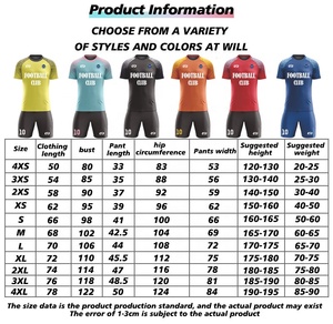 Set di <span class=keywords><strong>Maglie</strong></span> da <span class=keywords><strong>Calcio</strong></span> Traspiranti con Sublimazione, Uniformi da <span class=keywords><strong>Calcio</strong></span> ad Asciugatura Rapida, <span class=keywords><strong>Kit</strong></span> Completo - Product Image 6
