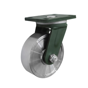 Ruedas giratorias de alta resistencia, ruedas giratorias de 4, 6, 5 y 8 pulgadas, ruedas de acero forjado de 1.5, 2, 2.5 y 3 toneladas para grúas pórtico, ruedas industriales. - Product Image 1
