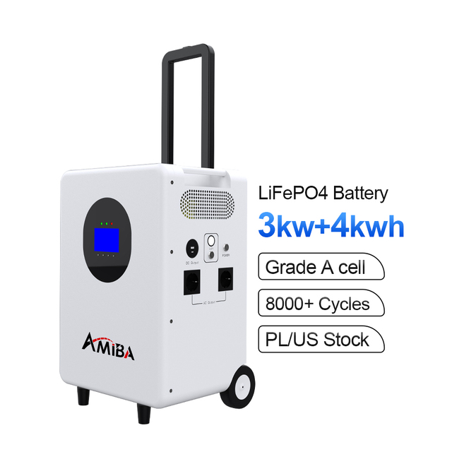 Expandable Capacity All in One Portable Power Station 4KWH 5KWH LiFePO4 3KW Inverter Lithium Ion Batteries Pack