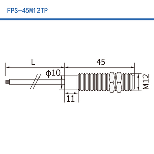 สวิตช์แม่เหล็กแบบรีดเกลียว M12 รุ่น FPS-45M12TP 100VAC 0.5A เซ็นเซอร์ประตูเฟอร์นิเจอร์ - Product Image 2