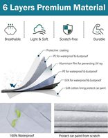 Housse de camion en tissu polyester imperméable à 6 couches, résistante, pour extérieur, avec protection UV et anti-pluie à 99 %