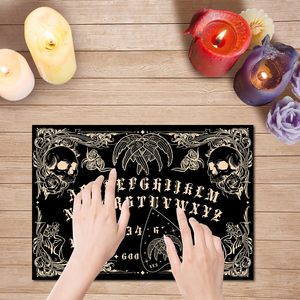 Tablero <span class=keywords><strong>Ouija</strong></span> de madera Tablero parlante de espíritu de madera Tablero de adivinación de péndulo rectangular negro con planchette - Product Image 4