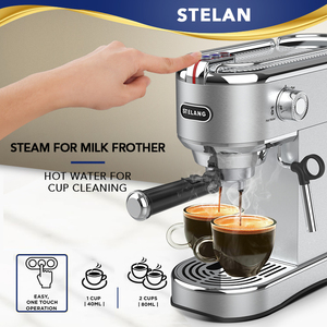 Cafetera Express de Acero Inoxidable Stelang, Cafetera Espresso Doméstica - Product Image 4