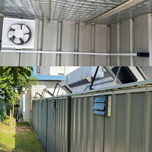 Ventilateur d'extraction d'air mural solaire pour maison, cuisine, <span class=keywords><strong>salle</strong></span> <span class=keywords><strong>de</strong></span> <span class=keywords><strong>bain</strong></span>, 40W, ventilation <span class=keywords><strong>de</strong></span> fenêtre, évacuation <span class=keywords><strong>de</strong></span> chaleur, ventilateur, électroménager - Product Image 6