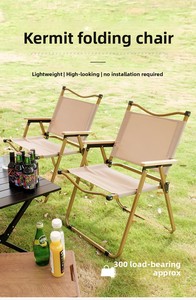 Chaise pliante d'extérieur NOUVELLE améliorée à angle réglable pour camping, jardin et pêche, dossier haut, vente en gros - Product Image 2