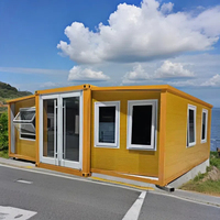Maison conteneur modulaire en acier évolutive, conception à porte coulissante, bonne respirabilité, installation rapide pour bâtiments de bureaux