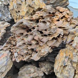 Usine en gros cour artificielle aménagement paysager étang à poissons sommet de montagne pierre 10-30 cm pierre de peau de pin pierre de peau de tigre - Product Image 2