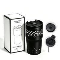 Gobelet isotherme de luxe moderne en acier inoxydable à double paroi de 20 oz, avec couvercle rabattable détachable, personnalisable, dégradé, OEM/ODM