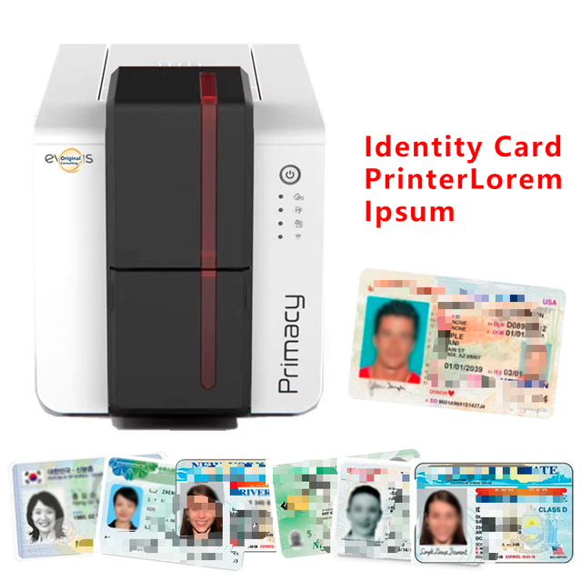 Evoli s Primacy 2 PVC ID Identity Card Printer USB Interface 1-Year Warranty Single or Dual Sided SDK in Stock CR80 PVC