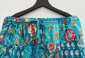 Pijama de Festival de Verano Unisex, Estilo Hippie, Boho, Indio, Cintura Elástica, Corredor, Colorido, Funky, Algodón, Patchwork, Diseño, Hip Hop - Product Image 6