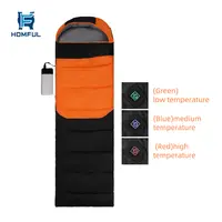 HOMFUL - Custom Ultralight Camping Road Trip Pongee Ripstop Polyester Lightweight Electric Heated Sleeping Bag