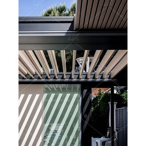 3x3 3x4 3x5 3x6 <span class=keywords><strong>4x3</strong></span> 4x4 4x5 18x14 Kits de <span class=keywords><strong>pérgola</strong></span> Gazebo bioclimático motorizado de aluminio para exteriores <span class=keywords><strong>con</strong></span> puerta corredera de vidrio - Product Image 3